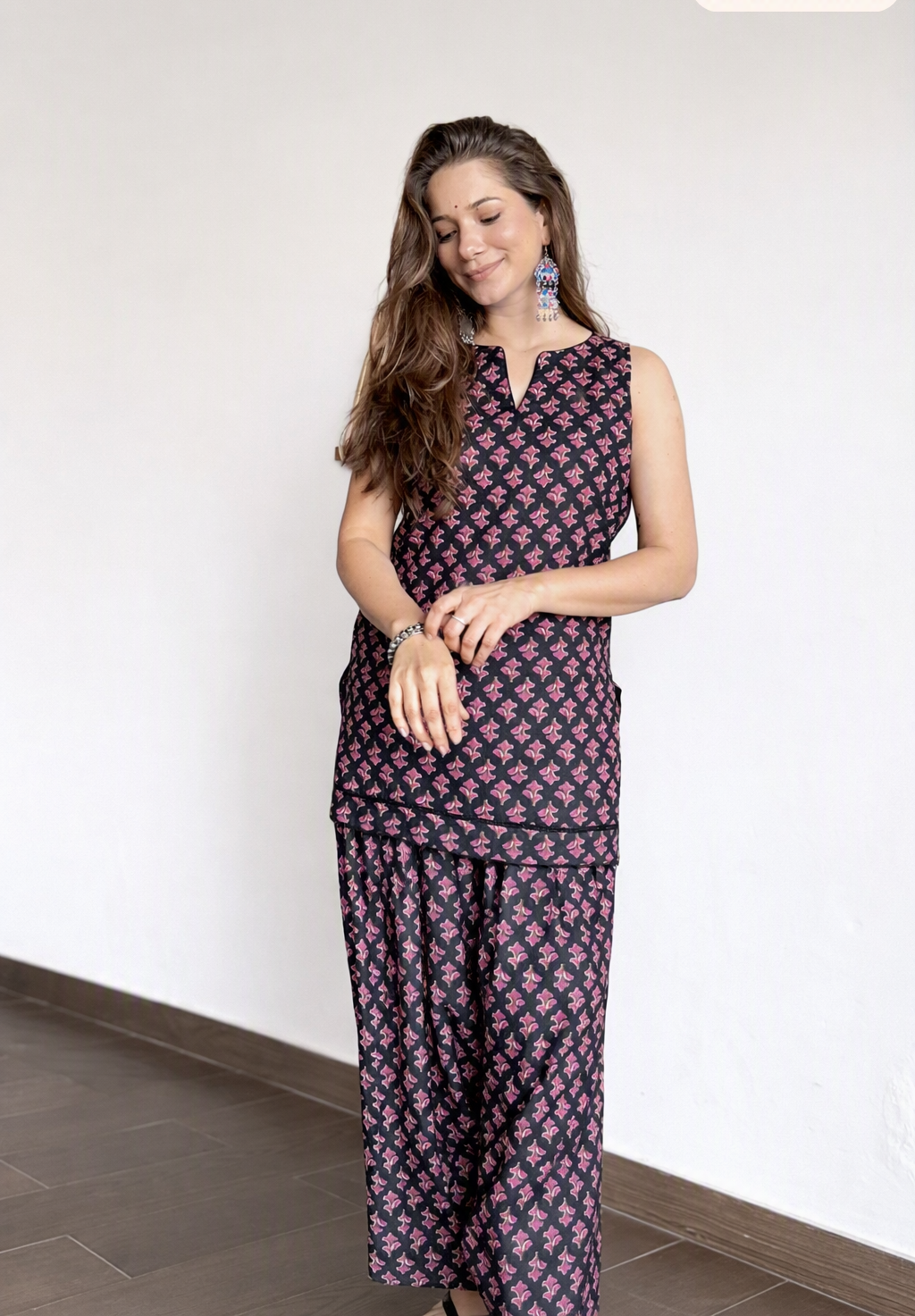 MIDNIGHT BLOOM FARSHI SALWAR SET